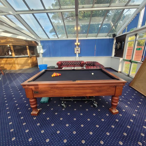 Cheltenham black BCE pool table recover Westbury