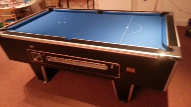 Newport Gwent pool table recover blue cloth