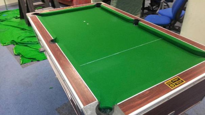 Pool table after recovering Cheltenham
