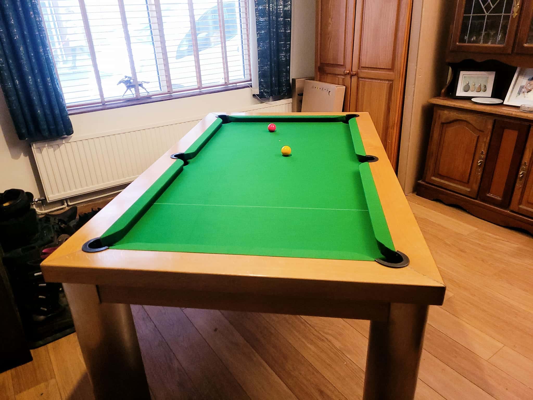 Pool table diner refurbished
